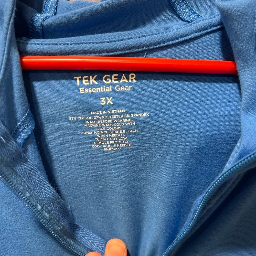 Tek Gear Essential Blue Hoodie - Picture 2 of 4